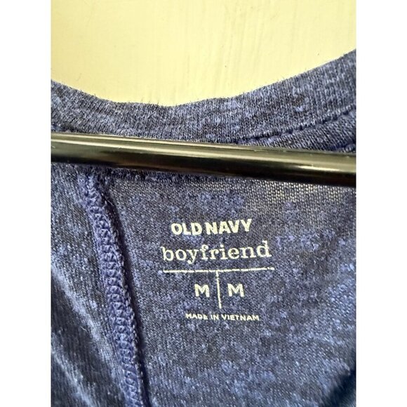 Old Navy boyfriend women’s size medium blue t-shirt - Picture 4 of 6